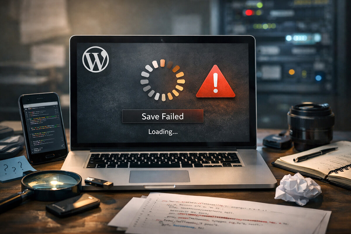 wordpress nie zapisuje zmian